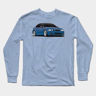 e 46 bmw blue Long Sleeve T-Shirt